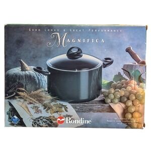 Rondine Magnifica 7 Quart Covered Stock Pot Green Non-Stick Megawear New Green
